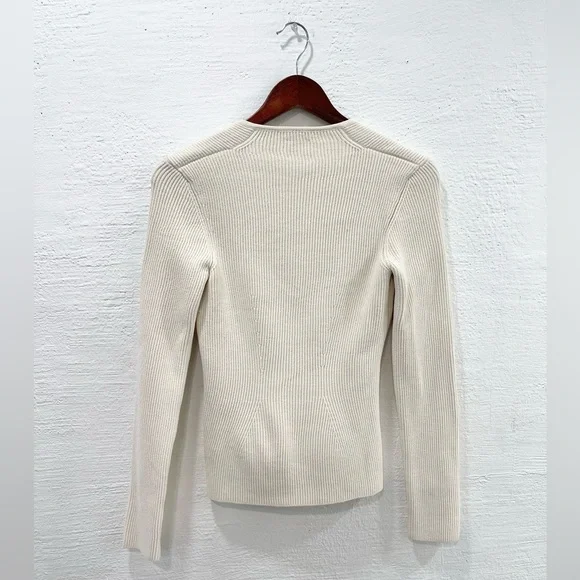 Khaite The Kirah Ribbed Sweater Ivory - Picture 6 of 6